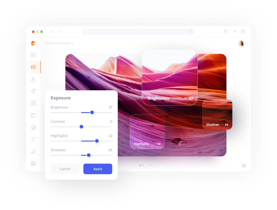 Brighten images online.