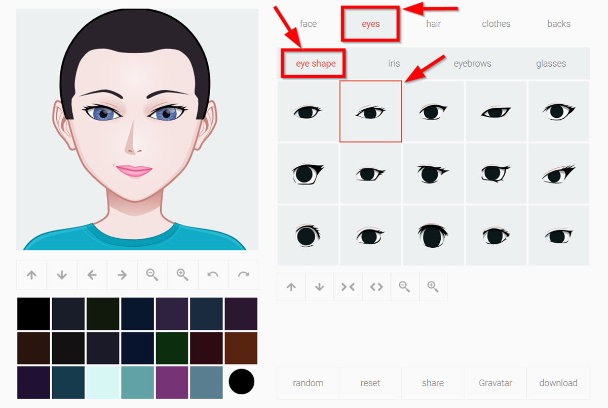 Avatar Editor: Organize Created Outfits / Characters - Website