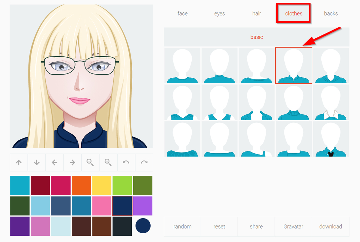 clothes image character maker