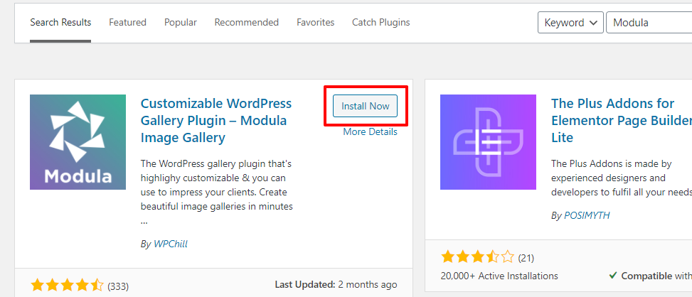 Modula WordPress gallery plugin (1)