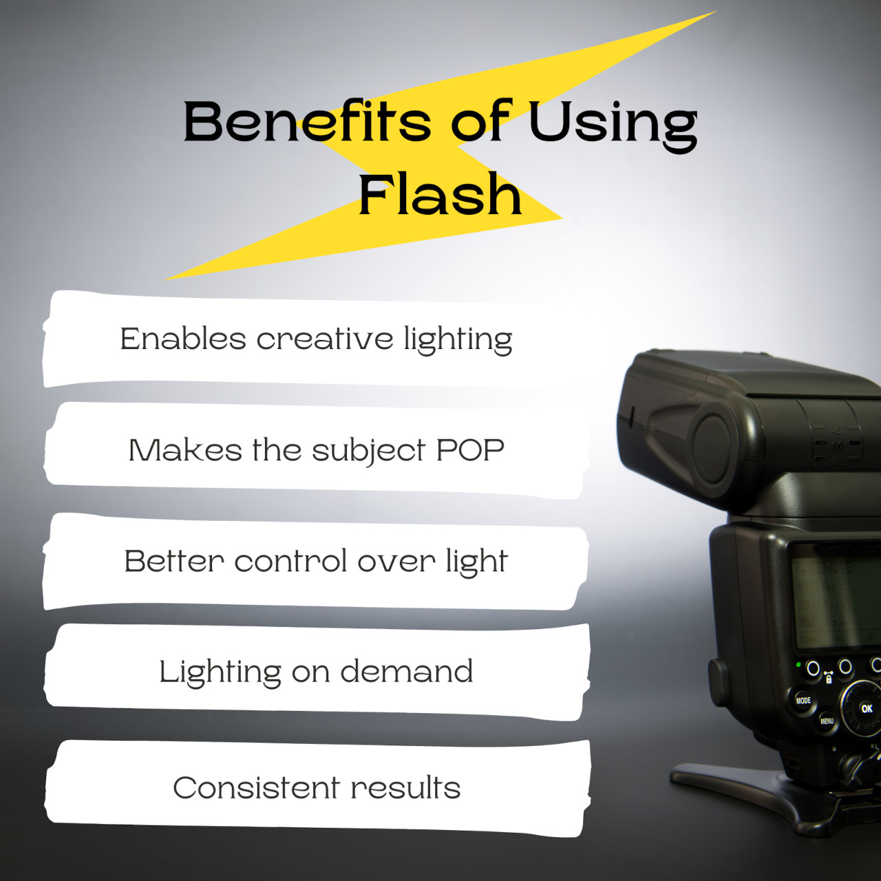 flash photography benefits