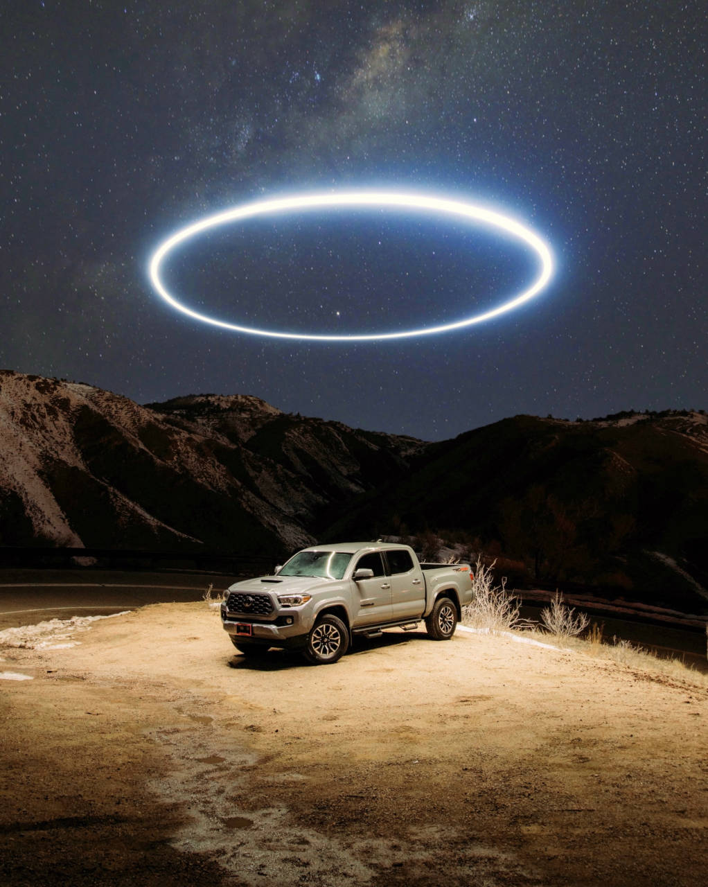 light painting with a drone