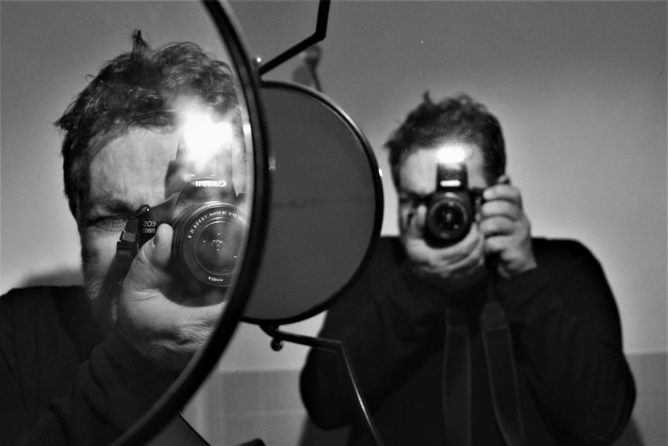 self portrait in a mirror