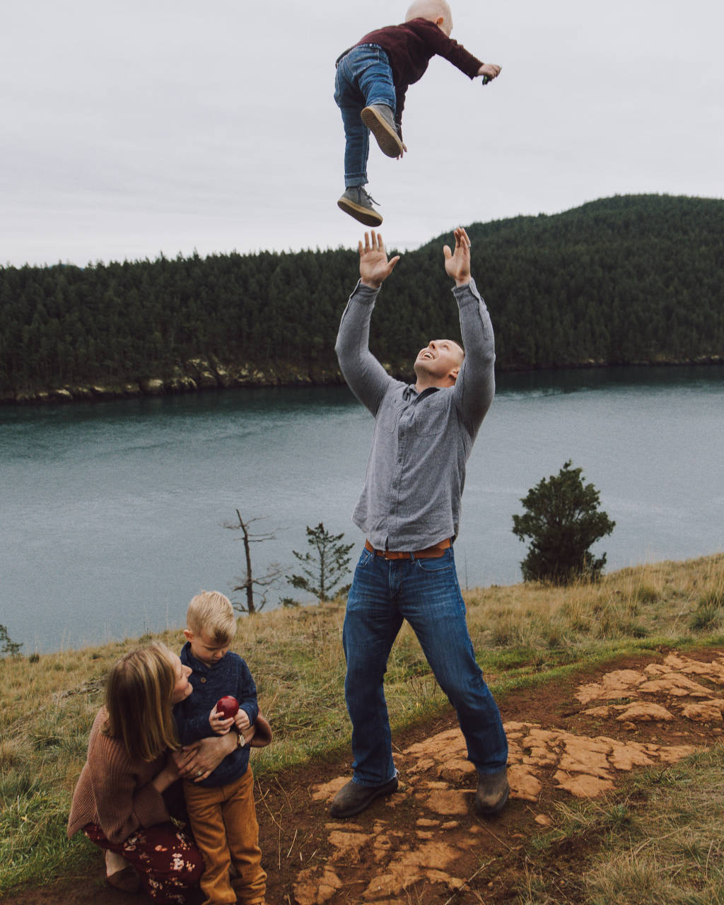 energetic family photo