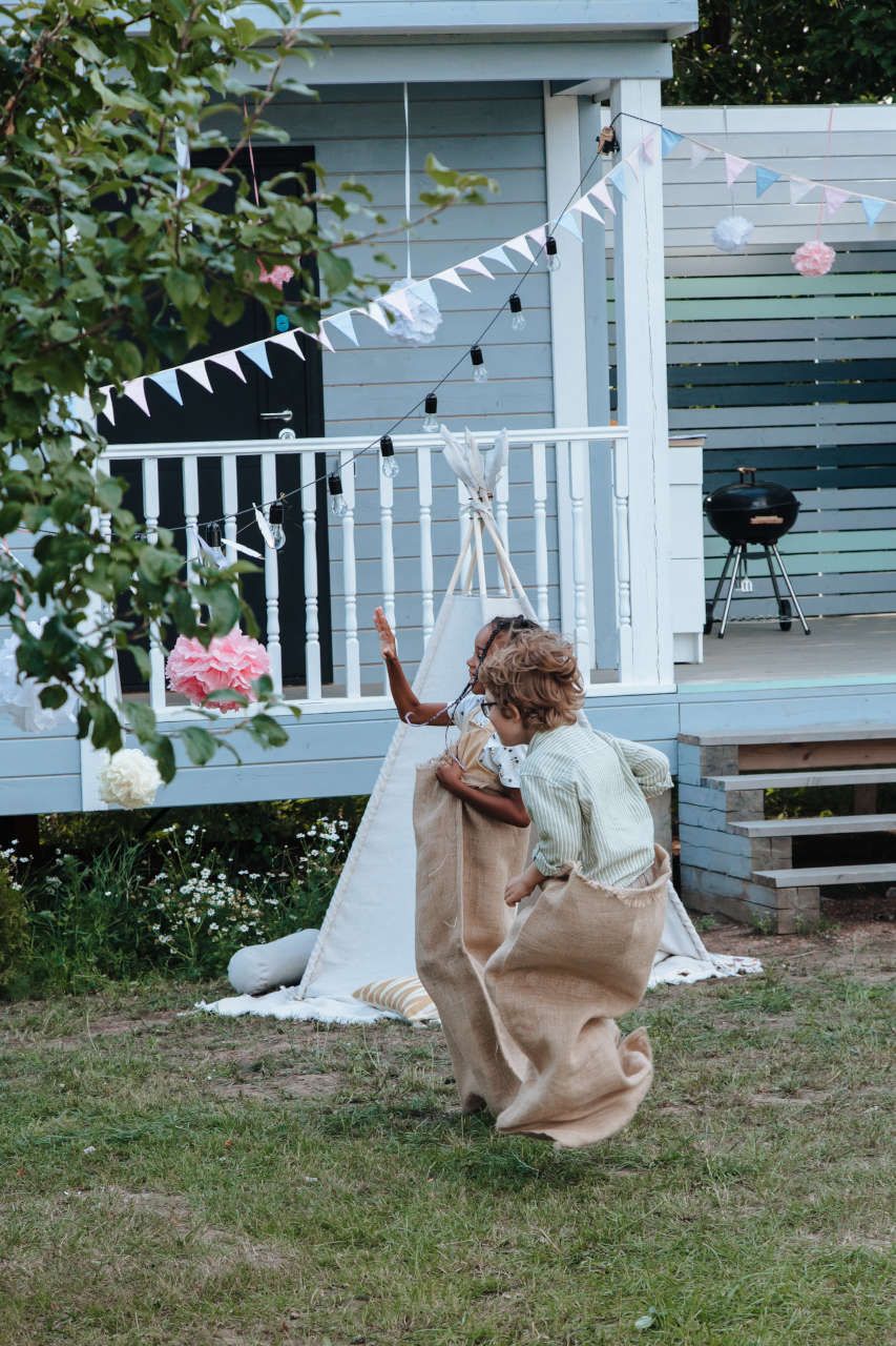 children playing at a birthday party