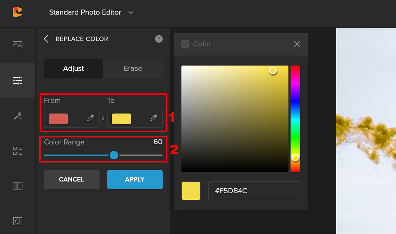 replace color in colorcinch