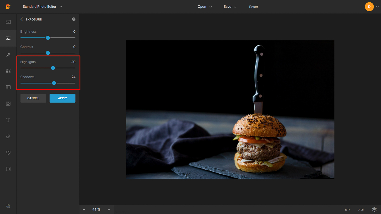 food photography editing