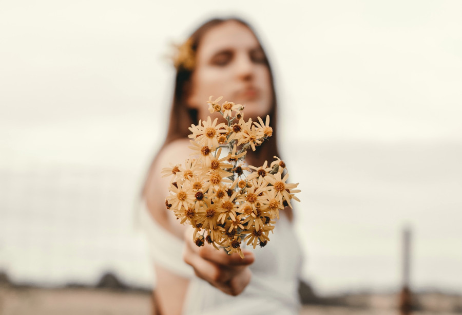 portrait with shallow depth of field