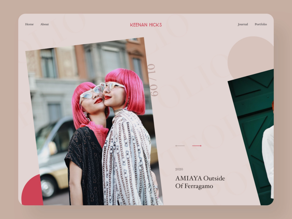 Fashion Portfolio Website Design