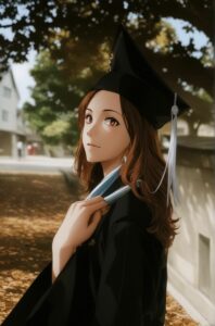 photo to anime grad pic