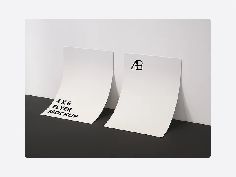 4x6 photo mockup