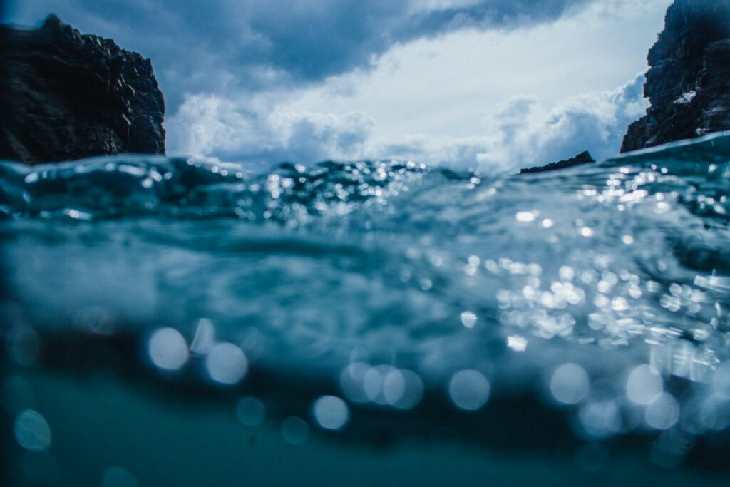 motion blur of waves