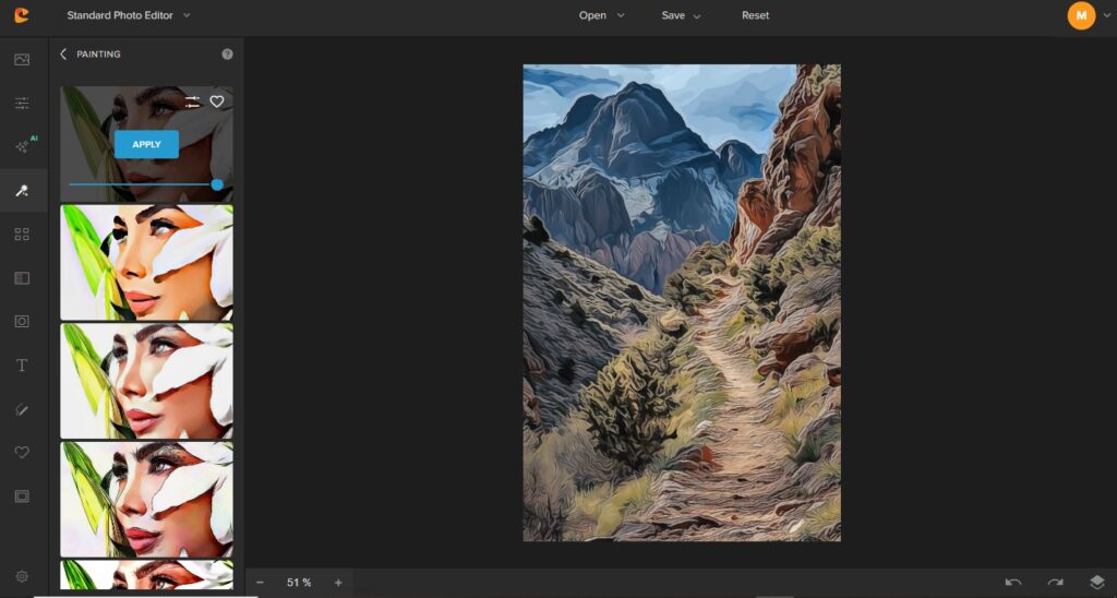 colorcinch photo to painting effect
