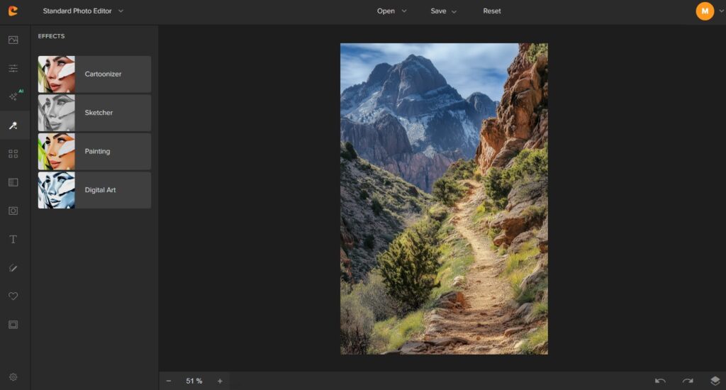 colorcinch upload photo landscape