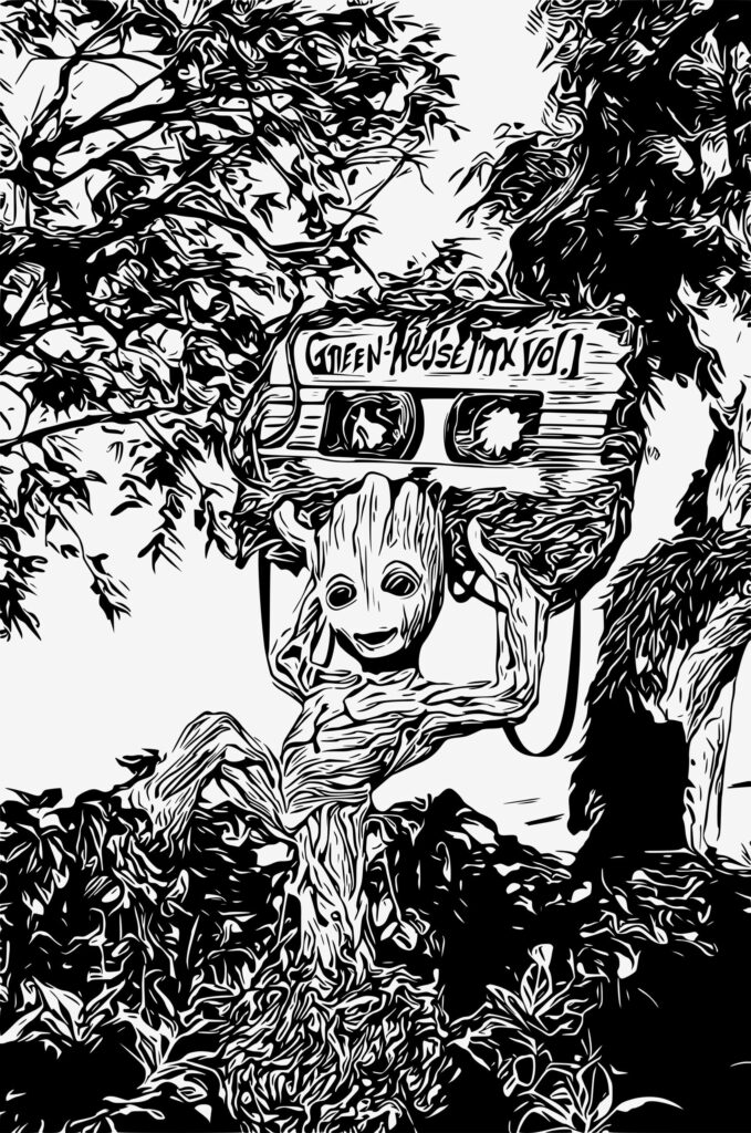 groot comic style