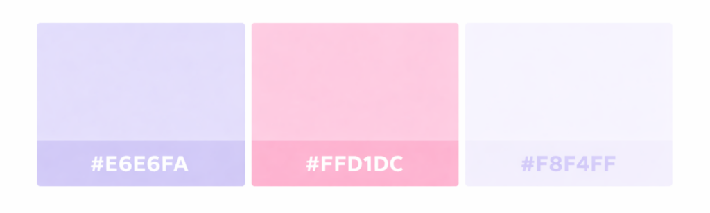 soft lavender dream color palette