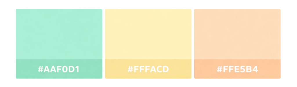 spring garden color palette