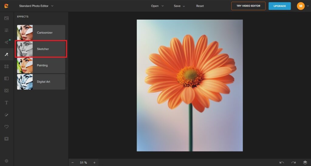 upload photo to colorcinch photo editor