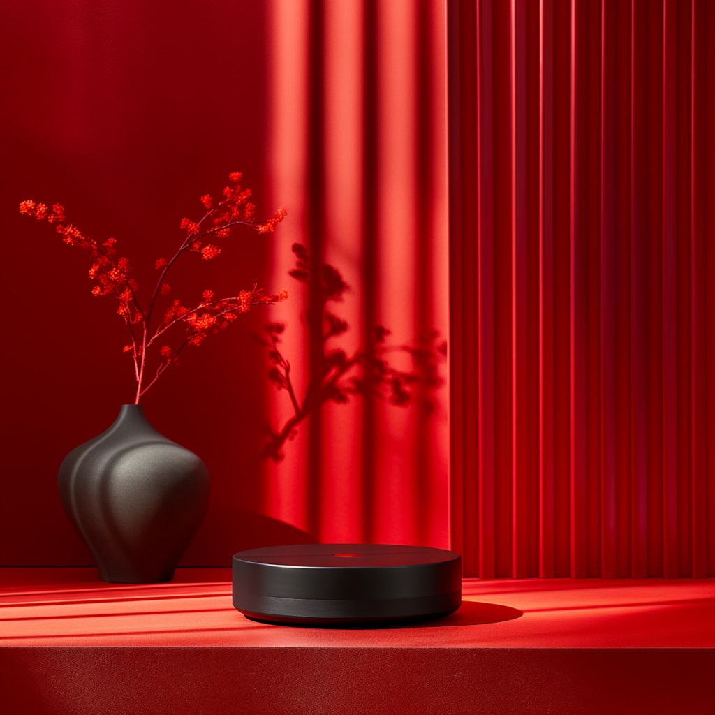 Red And Black Composition