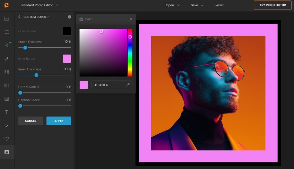 custom border frames by colorcinch