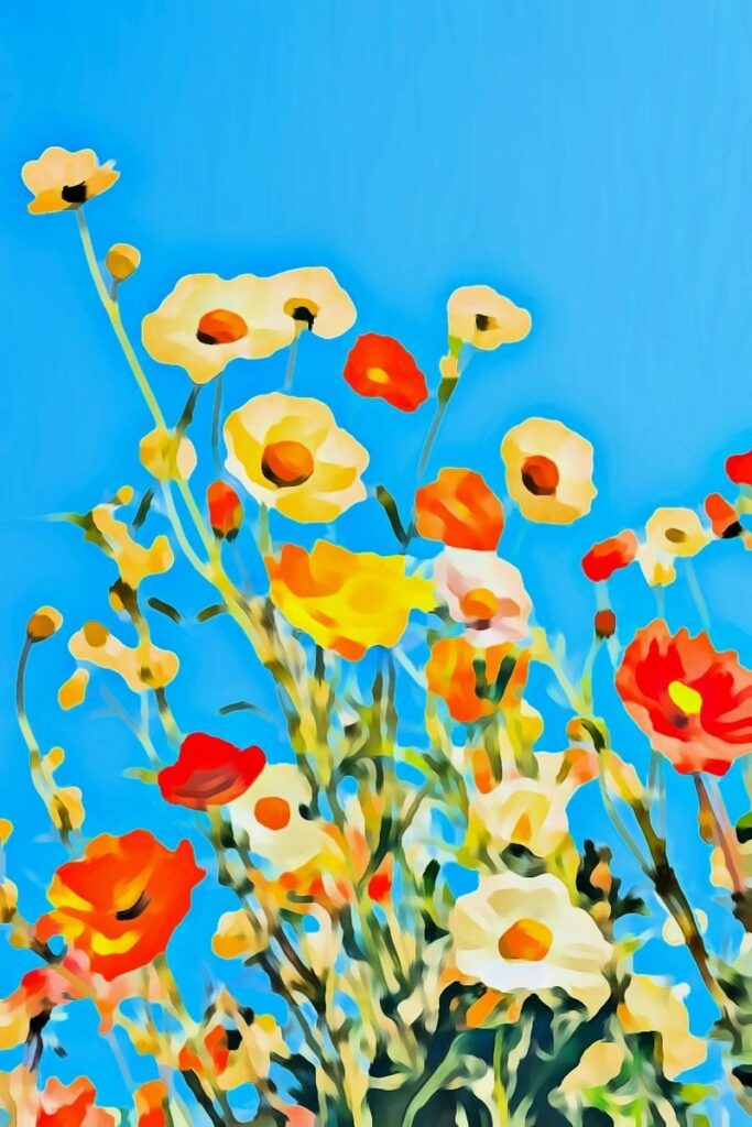 flower spring watercolor canvas art by colorcinch