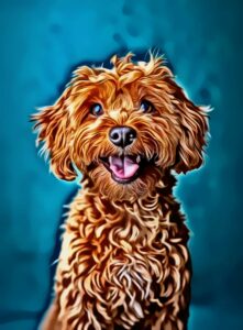 dog oil painting after effect